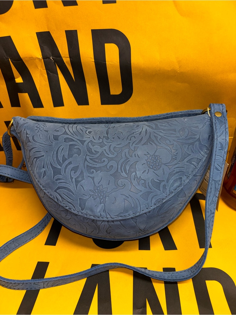 Portland Leather Medium Koala Sling Bag - Limited Edition - Cornflower - NEW